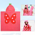 Pikkukuva 2 / 5: (Perhonen) Pyyhe lapsille Poncho-pyyhe Hupulliset uimapyyhkeet Niin