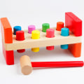 Miniatyrbillede 1 af 5: Deluxe hammerbræt, stabelbare platformlegetøj, stabelbare legetøj, earl