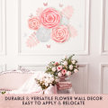 Miniatyrbilde 3 av 5: Regnbue og liljesett med 15 store 3D-papirblomster for vegg, bryllup