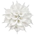 Miniatyrbillede 1 af 5: 20 stk. Calla Lily Kunstige Blomster Bryllupsbuket Blomsterdekoration (Hvid)