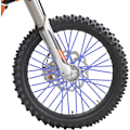 Miniatyrbilde 2 av 5: 72 stykker eikerhjuldeksler felg eikerdeksler trim wrap deksler