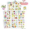 Miniatyrbild 1 av 4: Påskpyssel Scrapbook Scrapbooking Ägg Party Stickers Inomhus Väggdekoration Flye253960