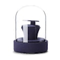 Miniatyrbillede 1 af 5: Multifunktionel smykkevitrine med klart glaslåg, stilfulde ringe/halskæder/armbånd/øreringe display rekvisitter Blå Blue C
