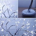 Miniatyrbillede 3 af 5: LED-trælys, 108 LED Bonsai-træ bordlampe justerbar kobber W