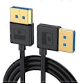 Miniatyrbillede 1 af 5: DisplayPort Kabel DP1.4 Vinklet Silikone Display Port Ledning Forbedrer Holdbarhed 8K60Hz 4K/144Hz Flere Størrelser 100cm Right elbow