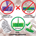 Pikkukuva 3 / 5: 4 kpl Swiffer Sweepe -lattiamopin liinaa, märkä- ja kuiva mopin pää