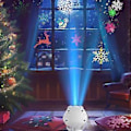 Miniatyrbillede 4 af 5: Rotary Dynamisk Projektion LED Lys Roterbar High-Definition Sne Projektor til Hjemme Atmosfære Skabelse Christmas 16 Pictures
