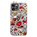 Pikkukuva 1 / 4: Kotelo yhteensopiva iPhone 13 Pro Max:n kanssa, 3D käsintehty ylellinen kiiltävä kristalli glitter strassi jalokivet kirkas kova PC-kotelo punainen A