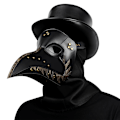 Miniatyrbillede 5 af 5: Plague Doctor Maske Lang Næse Fuglenæb Maske Nitter Steampunk Hall