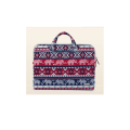 Miniatyrbilde 2 av 5: Rød Canvas 133\" Laptop Bag med Håndtak og Sidelomme for Macbo