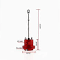 Miniatyrbilde 3 av 5: Justerbar Turboaktuator Intern Wastegate Ventil Turbolader Aluminiumslegering Bil Turbo Solenoid Va