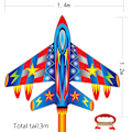 Miniatyrbild 2 av 4: Flygplansdrake för Barn och Vuxna, med 100 Meter Flyglina Ea