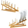 Miniatyrbilde 1 av 4: 2 stk. Trestativ i tre for oppvask, bambus, 5 rom Ki
