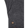 Miniatyrbilde 5 av 5: Kvinners knappeside Maternity Robe Amming topp XXL Svart