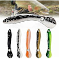 Miniatyrbilde 1 av 4: Fiskesluker Falskt Agn, Mykt Bionisk Fiskeagn Saltvann & Ferskvann (5 stk)