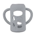 Pikkukuva 1 / 5: Lasisen tuttipullon suojakotelo silikonisuoja iskunkestävä suunnittelu 120ml/240ml harmaa Gray 120ml