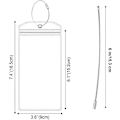 Miniatyrbillede 2 af 7: 10 stk. krydstogtsbagagemærker med lynlåslukning og stålrings, essentielle transparente vandtætte bagagemærker til krydstogtskibe
