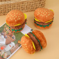 Miniatyrbilde 5 av 5: 9,5 * 8,5 cm katt og hund hamburger plysjleke