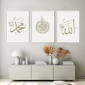 Pikkukuva 4 / 4: 3 Kehyksetön islamilainen arabialainen pohjoismainen kuuma kangasjuliste islamilainen maalaus