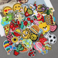 Miniatyrbillede 3 af 5: 60 stk. Tilfældige assorterede styles broderede patches, lyse levende C