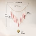 Pikkukuva 5 / 5: Muu koristeellinen seinäkoriste tapetti pompom helmi punottu woo