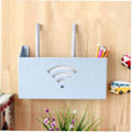 Miniatyrbillede 5 af 5: 1 stk. Blå vægmonteret WiFi-router opbevaringsbokse lille router