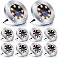 Miniatyrbillede 1 af 4: Solcellegadelampe, 10 stk. LED-solcellehavebelysning IP65 Solcellehave