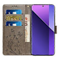 Pikkukuva 2 / 5: Motorola Moto G85 5G/S50 Neo 5G -kotelo PU-nahkainen puhelinlompakkokotelo hihnalla Style F