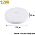 Miniatyrbilde 2 av 5: LED taklampe med 12W bevegelsessensor, lyd- og lysstyring