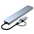 Pikkukuva 3 / 5: RYRA USB C Hub Type C - HDM-yhteensopiva RJ45 5 6 8 11 portin telakka PD TF SD AUX:lla