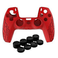 Pikkukuva 1 / 5: PS5-ohjaimen silikonisuojus, pehmeä liukumaton kumikotelo ja 8 kpl 02 with Buttons