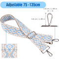 Miniatyrbillede 5 af 5: 1 stk. Justerbar Lommerem - Bredde: 5 cm - Taske Rem - Universal
