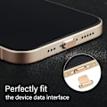 Pikkukuva 3 / 5: 4 kpl pölysuojia, yhteensopiva iPhone 11 ja iPhone 12 -puhelimien kanssa, suojaa C-liitäntää