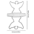 Miniatyrbillede 3 af 5: Engel Æske Metal Skærestencils DIY Scrapbog Album Papirkort Skabelon