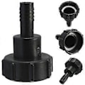 Miniatyrbillede 1 af 5: Tankslangeadapter Plast IBC Tankadapter Haveslangeadapter Fittings Værktøj 60mm Gevind Import til 1,5\"(38mm) Tilslut Slange