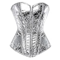 Pikkukuva 2 / 5: Punk-tyylinen Push Up Naisten Vartaloa Muotoileva Overbust Shapewear Goottilainen Keinonahkainen Bustier Korsetti Nahkainen Yökerho Seksikäs Korsetti 2797 Kulta.4XL. 4XL