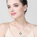 Miniatyrbild 3 av 5: Systers födelsedagspresenter från systrar 925 Sterling Silver Livets Träd 2/3 Systrar Halsband med Kristall Systersmycken Presenter för Kvinnor Flickor Dotter F