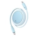 Miniatyrbild 1 av 5: USB C Infällbar Laddningskabel, Typ C till Typ C Snabbladdningssladd, PD60W för Mobiltelefoner Surfplattor Datakabel Blå Blue