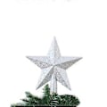 Miniatyrbillede 1 af 5: Juletræstop Dekoration Vedhæng Juletræstop Stjerne Juletræstop Guld Pulver Femtakket Stjerne