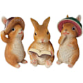 Miniatyrbilde 5 av 5: Figurer Hage Statuer, Kanin Harpiks Ornamenter Hage Simulering