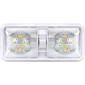 Miniatyrbillede 1 af 5: 12V LED 800LM RV Loft Dobbelt Kuppel Lys RV Indvendig Belysning