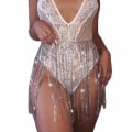 Miniatyrbild 1 av 5: Tofs Mage Midjekedjor Crystal Beach Body Chain Mode Midja