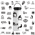 Miniatyrbilde 5 av 5: 50 Rock Rock Punk Band Graffiti Klistremerker Koffert Motorsykkel Skat