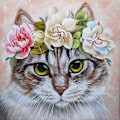 Pikkukuva 1 / 5: 30x40cm 5D DIY timanttimaalaus täydellinen,Chaton#F,DIY timantti Rhinest