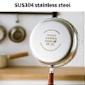 Miniatyrbild 5 av 5: Non-stick Små Stekpannor Rostfritt Stål Platt Botten Kastruller Köksstekpannor Köksredskap Lätt att Rengöra 16cm