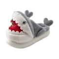 Miniatyrbillede 3 af 5: Haj Slippers, Vintervarme Dyre Slippers, Fuzzy Slippers Kreative Dame Bløde Søde Bomuldsslippers til Kvinder Mænd (EU Størrelse 38 til 39) EU Size 38 to 39
