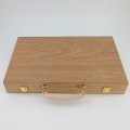 Miniatyrbild 5 av 5: Avancerat träinlagt backgammon spelset. Klassisk Foldi