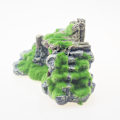 Miniatyrbilde 4 av 5: Harpiks mosebro fisk lekegrotte dekorasjon fiskebolle akvarium d
