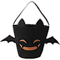Miniatyrbilde 1 av 5: 1 stk Halloween Bomullsgodteri Pose Veske Tote Bag med Håndtak for Barn Knask eller Knep