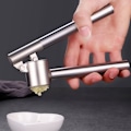 Miniatyrbillede 1 af 5: Hvidløgspresser - Rustfrit stål hvidløgspresser/ingefærpresser med